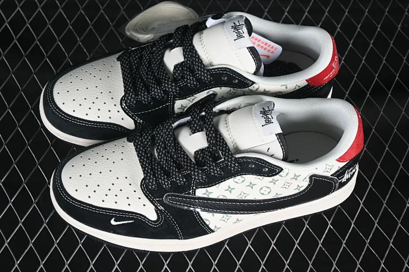 All categories Air Jordan Jordan series basketball shoes Air Jordan 1 Low high-end customized low-top sneakers Travis Scott x Fragment Design x Air Jordan 1 Low OG SP Joe 1 Stusi co-branded black pebble pattern low-top cultural casual sneakers XZ6188-770